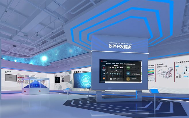 无锡华为云企业展厅-展览馆-ZCDC苏州中阑